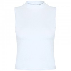 Plain vest Women's high neck crop SF 220 GSM